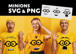 Minion costume, PNG, SVG minions, Minions tshirt, Digital file, Instant download, Clipart, Minion parts, SVG, Cricut