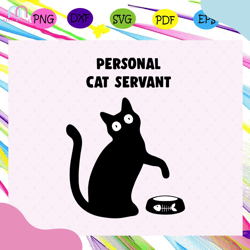Personal cat servant black cat