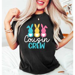 Easter Cousin Crew,Bunny Cousin Shirt,Family Easter Shirts,Gift For Easter,Bunny Matching Shirt,Happy Easter Tshirt,Unis