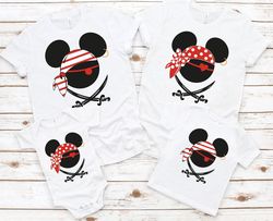 Mickey and Minnie Matching Disney Pirates Shirt, Disney Pirates of Caribbean T-Shirt,