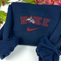 Nike Stony Brook Seawolves Embroidered Crewneck, NCAA Embroidered Sweater, Stony Brook Seawolves Hoodie, Unisex Shirts