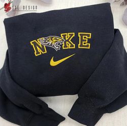 Nike Towson Tigers Embroidered Crewneck, NCAA Embroidered Sweater, Towson Tigers Hoodie, Unisex Shirts
