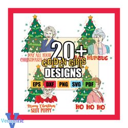 The Golden Girls Christmas Bundle PNG Xmas Ornament Cricut Sublimation Files