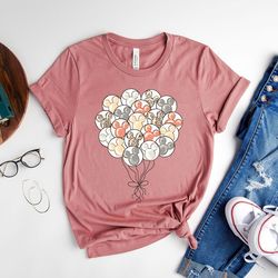 mouse balloons neutral minimalist shirt , cute theme park mouse shirt, mama and mini