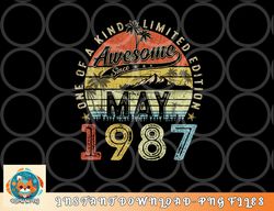 36 Year Old Awesome Since May 1987 36th Birthday png, digital download copy