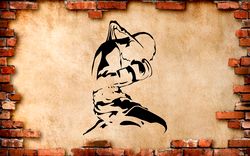 Muay Thai Fighter, Thai Boxing, The Martial Art Of Thailand, Gym Sticker, Wall Sticker Vinyl Decal Mural Art Decor