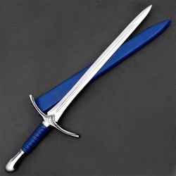 LOTR SWORD, CUSTOM HANDMADE ANDURIL Sword of Strider, Custom Engraved Sword, Lord of the Rings King Aragorn Ranger Sword