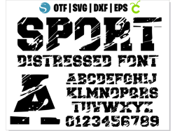 Sport distressed font SVG | OTF, College distressed font svg, Varsity distressed font svg, Distressed Varsity numbers