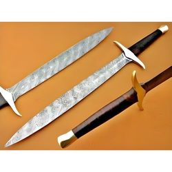 A Masterpiece Viking Sword Forged in Damascus Steel - The Norse Forge - USA Vanguard