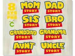 Toy Story Family svg png / Toy Story Family svg logo t shirt svg DIY Toy Story Cricut File svg Toy Story svg