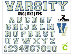 Varsity Vintage vector Font SVG cricut | Varsity font svg, Varsity alphabet SVG, Varsity Font svg, Sports font svg
