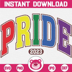 Pride 2023 Svg, Lgbtq Svg, Lgbtq Png, Varsity Pride, Love Is Love Svg, Say Gay Svg, Digital Download