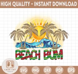 Beach Bum PNG file for sublimation printing, Sublimation, Wave PNG, Sublimation design download, T-shirt design, Clipart