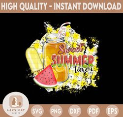 Sweet Summer Time Sublimation Design, Summer Design, Watermelon, Lemon Png, Summer PNG Sublimation, I Love Summer