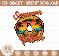 Summer Vibes Sunglasses PNG Print File for Sublimation Or Print, Retro Sublimation, Summer, Beach Designs, Vintage, Leop
