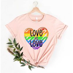 Love is Love Valentines day shirt, , LGBQT Pride, Choose Love heart shirt Women Men Rainbow LGBT Lesbian Love Wins Equal