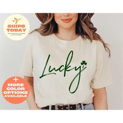 Lucky Shirt, Shamrock Shirt, Lucky Women Shirt, Irish Shirt, Womens St Pattys Shirt, St Patricks Day Shirt, Lucky Clover