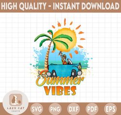 Summer Vibes PNG, Hello Beach, Direct Print File, Summer Sublimation PNG, Vintage Retro Print, Leopard PNG image file