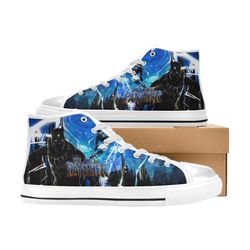black panther high top canvas shoes for fan, women and men, black panther high top canvas shoes, black panther shoes