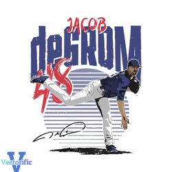 Texas Rangers Jacob deGrom Signature SVG Graphic Design Files