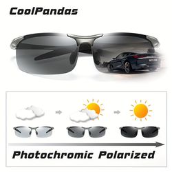 Day & Night Driving Protection with Anti-Glare Technology CoolPandas Polarized Photochromic Sunglasses