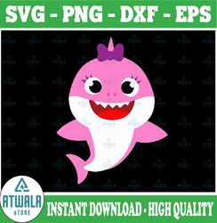 Sister Shark SVG, Cricut Cut files, Shark Family doo doo doo Vector EPS, Silhouette DXF, Design for tsvg , clothes, Momm