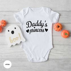 daddy's princess bodysuit, baby girl bodysuit, baby shower gift, gender announcement, funny toddler, daddy's princess sh