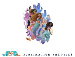 Disney The Little Mermaid Ariel & Sisters Group Shot png, digital download copy