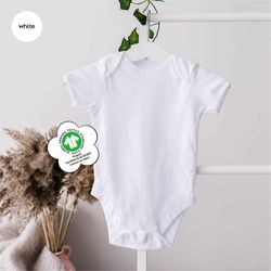 Custom Baby Organic Cotton Newborn, Baby Plain Onesie, Personalized Baby Bodysuit, Baby Plain Blanks, Bodysuits for Baby