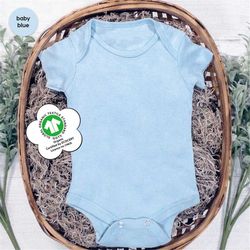 Plain Baby Organic Cotton Newborn, Blank Baby Plain Onesie, Bulk Baby Bodysuit, Wholesale Baby Plain Onesie, Natural Cot