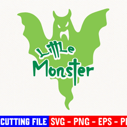 Little Monster Svg, Halloween Svg, Monster Svg, Boy Halloween Svg, Digital Cut File, Little Monster Cut File