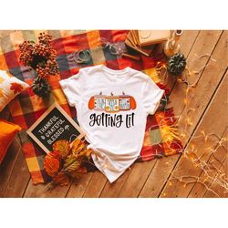 Falling Leaves Pumpkin Spice Apple Cinnamon Shirt,Getting Lit Thanksgiving Shirt,2022 Cute Fall Sweatshirt,Thanksgiving