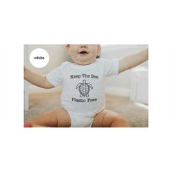 Earth Day Baby Bodysuit, Recycle Toddler TShirt, Save The Ocean Youth Shirt, Keep The Sea Plastic Free T-Shirt, Environm