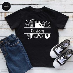 Kids Custom Shirts, Toddler School TShirts, Personalized Gift for Kids, Youth Outfit, Kindergarten Shirts, Pre K T-Shirt