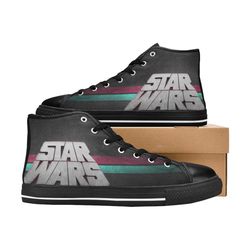 Star Wars High Canvas Shoes for Fan, Women and Men, Star Wars High Top Canvas Shoes, Star Wars Sneaker, Star Wars Shoes