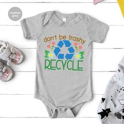 Earth Day Kids TShirt, Recycle Baby Bodysuit, Environmental Toddler Shirts, Planet Youth T-Shirt, Gift for Kids, Climate