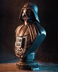 Darth Vader Bust 3D printed hand painted custom figure, Darth Vader Bust figure handpaint high detail