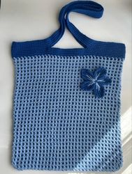 Crochet Summer Bag, Crochet Tote Bag, Summer Bag Tote, Handbag, Handmade Vintage Bag
