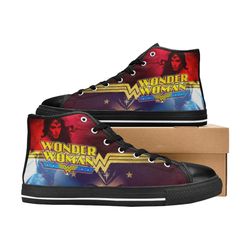 Wonder Woman High Canvas Shoes for Fan, Women and Men, Wonder Woman High Canvas Shoes, Wonder Woman Sneaker