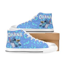 stitch high canvas shoes for fan, women and men, stitch high canvas shoes, stitch sneaker, stitch