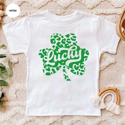 Retro St Patricks Day Toddler Shirt, Irish Onesie, Gift for Her, Shamrock Bodysuit, Gift for Him, Four Leaf Clover Tee,