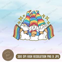 Rainbow Gnomes Png Sublimation Design, LGBT Gnomies Png, Western Gnomes Png, Popsicle Gnomes Png, Gnome With Heart Png