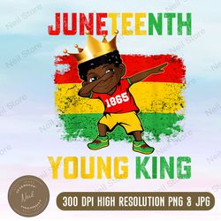 Juneteenth King Celebrating 1865 Black Boys Kids Toddler Png, Young Black King Png, PNG High Quality, PNG, Digital