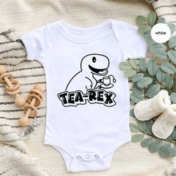 funny dino onesie, sarcastic tea toddler shirt, cute tea bodysuit, funny graphic tees, gifts for him, retro shirt, sarca
