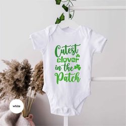 cute irish baby onesie, kids st patricks day shirts, clover toddler shirts, funny st paddys baby clothes, st patricks ba