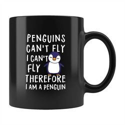 funny penguin mug, penguin coffee mug, penguin gift, penguin lover gift, penguin lover mug, i love penguins b170