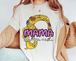 Custom Name Rapunzel Tangled Disney Mama Shirt