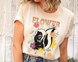 Disney Bambi Flower 70S Style Floral Shirt / Di