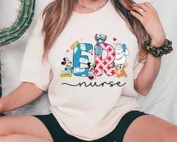Disney Characters Er Nurse Shirt / Mickey Minni