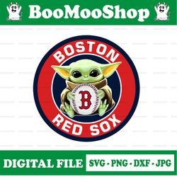 Baby Yoda with Boston Red Sox Baseball PNG,  Baby Yoda MLB png, MLB png, Digital Download,printing